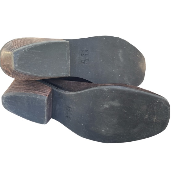 Eileen Fisher Brown Leather Ankle bootie - Picture 4 of 7